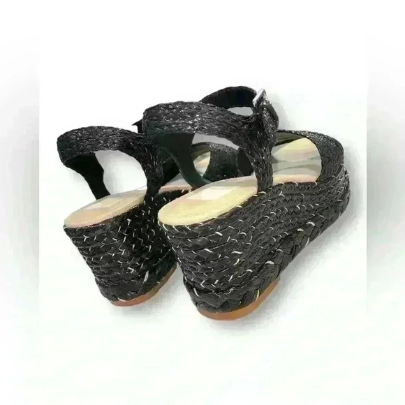 Tiago Wedges COLOR: BLACK RAFFIA Dolce Vita Size 9 NEW - Picture 6 of 9